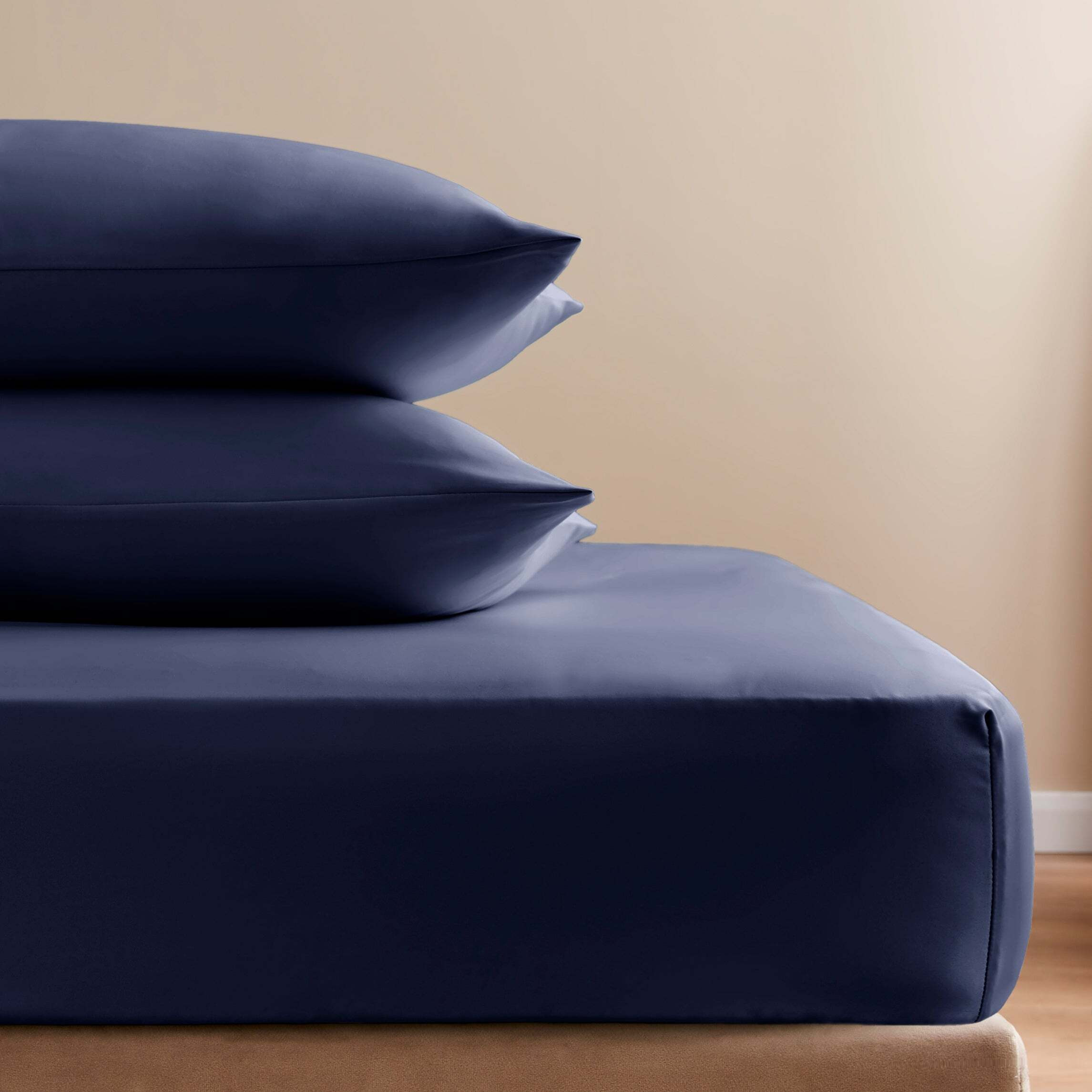 Soft & Silky Fitted Sheet Luxe Navy
