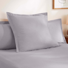 Soft Washed Recycled Cotton Continental Pillowcase Lilac