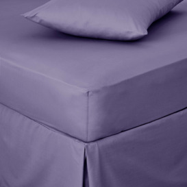 Non Iron Plain Fitted Sheet Purple