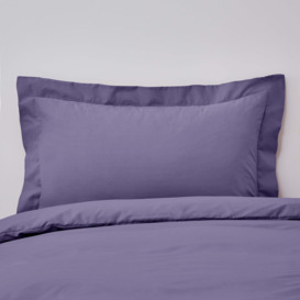 Non Iron Plain Dye Purple Oxford Pillowcase Purple