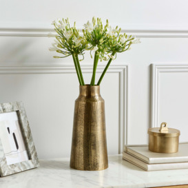 Aluminium Gold Vase Gold