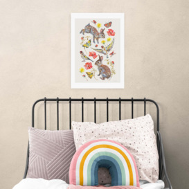 Set of 3 East End Prints Harvest Of Fruit & Vegetables Gallery Wall Framed Prints MultiColoured