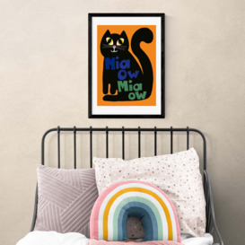 Miaow Miaow Cat Print MultiColoured