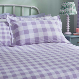 Ansley Gingham Oxford Pillowcase Lilac
