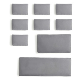 Elements Rope Corner Cushion Covers Grey