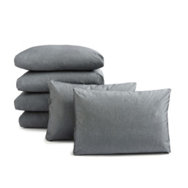 Elements Slatted Wood Cushion Covers Grey