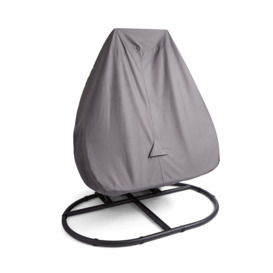 Double Hanging Egg Chair Cover Grey