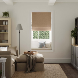 Luna Dark Sand Blackout Roman Blind Dark Sand