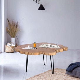 Indus Valley Live Edge Coffee Table Natural