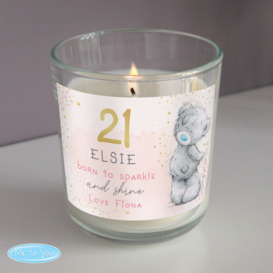 Personalised Me To You Sparkle and Shine Birthday Jar Candle MultiColoured