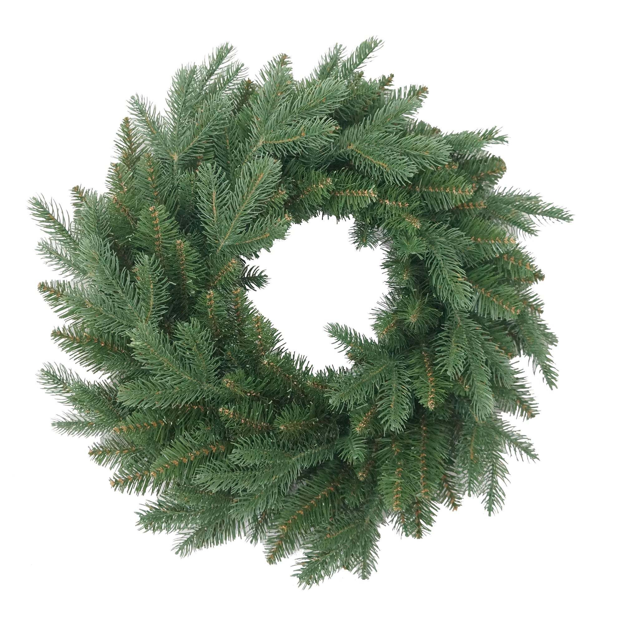 "36"" Mulberry Unfrosted Christmas Wreath Green"