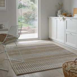 Fletcher Stripe Washable Rug Fletcher Stripe Natural