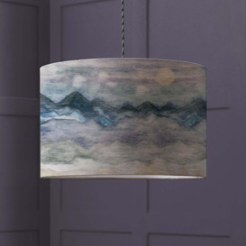 Arizona Drum Lamp Shade Blue