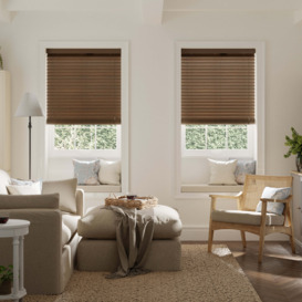 Dark Oak Bamboo 50mm Slats Venetian Blind Dark Oak