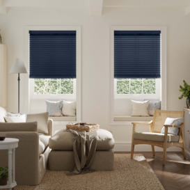 Navy Bamboo 50mm Slats Venetian Blind Navy (Blue)