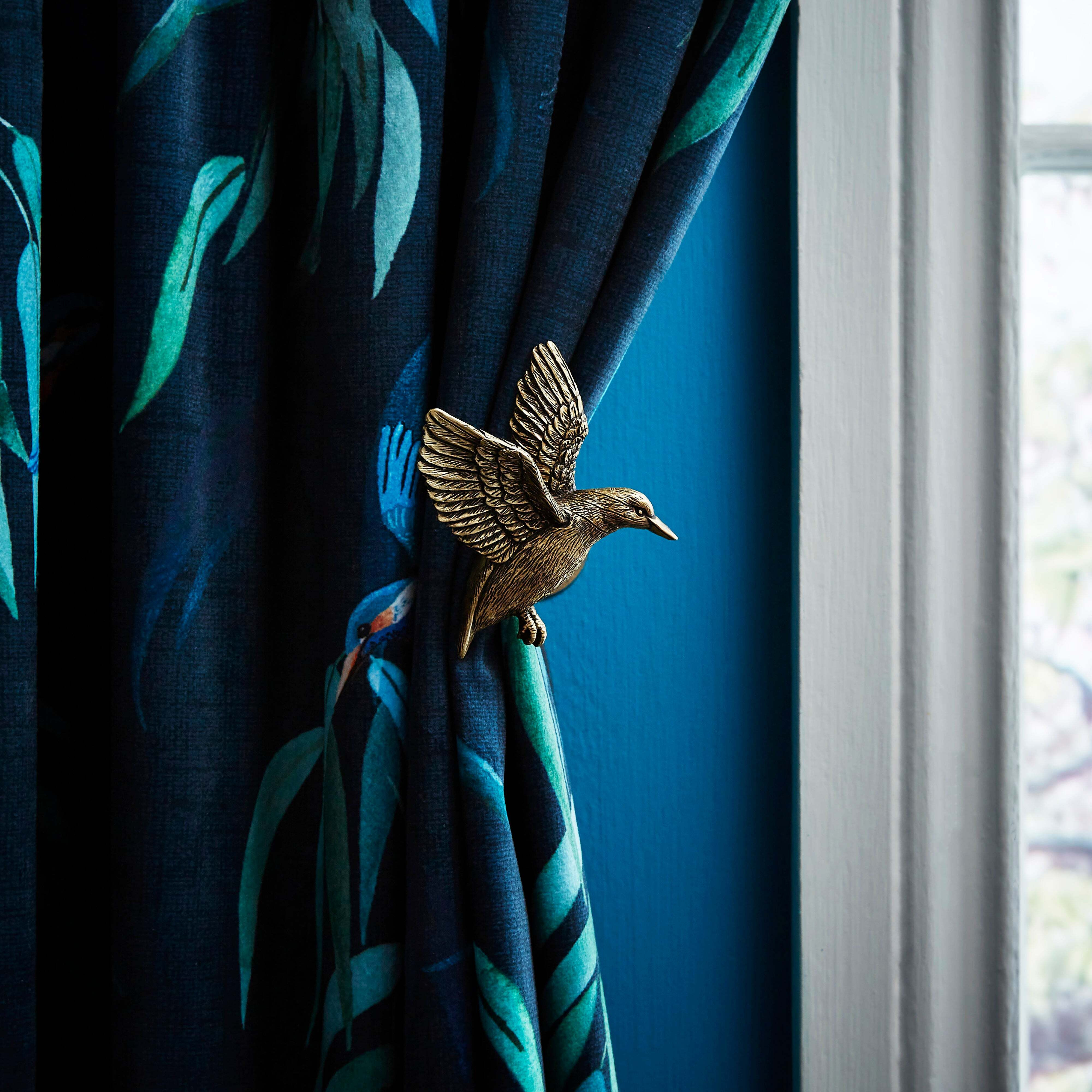 Kingfisher Curtain Dresser Antique Brass