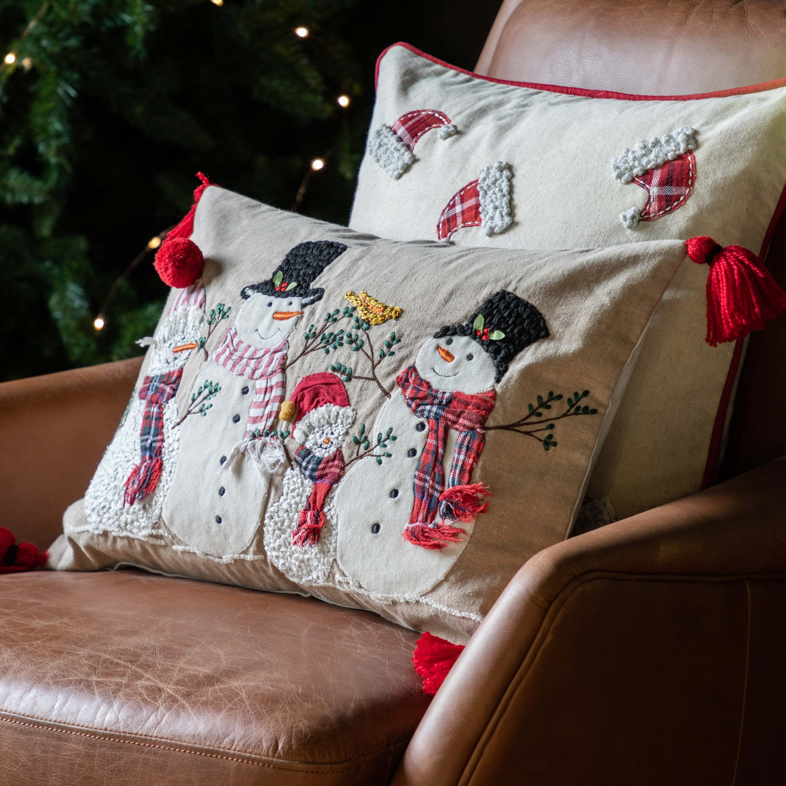 Rectangular Cushion Dunelm Red Cushion Covers Snowman And Friends