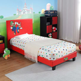 X Rocker Super Mario Bros Gaming Bed Frame Red