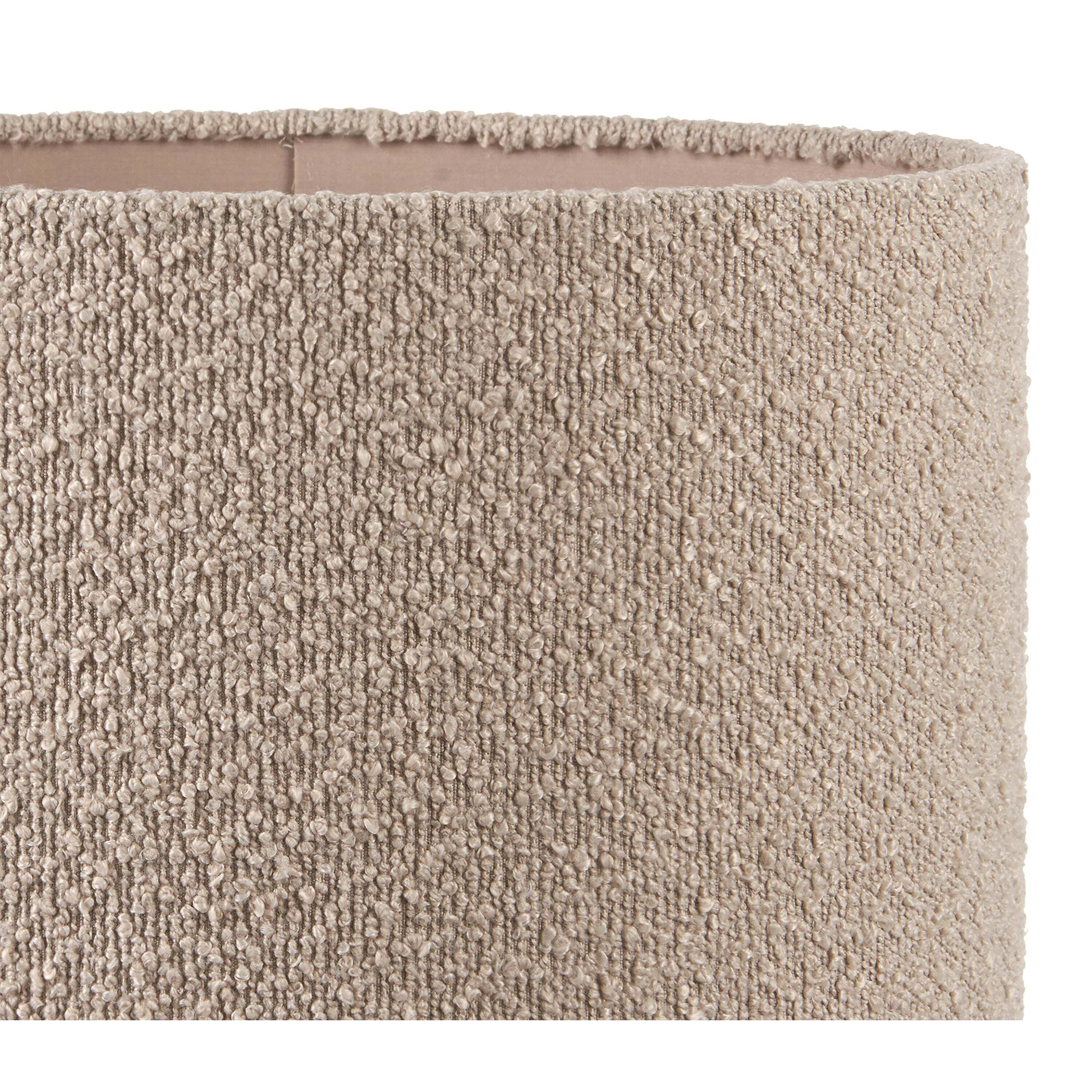 Rouen Boucle Cylinder Lamp Shade Taupe