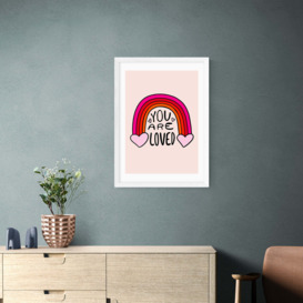 You are loved Print by Doodle By Meg MultiColoured