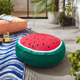 Watermelon Round Floor Cushion Red
