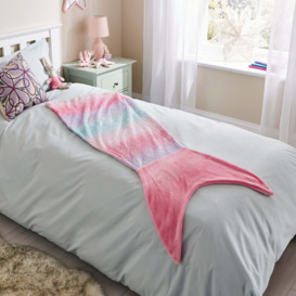 Mermaid Tail Blanket Pink