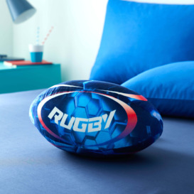 Rugby Cushion Blue