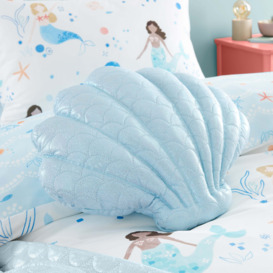 Mermaid Shell Cushion MultiColoured