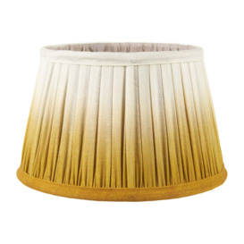 Scallop Ombre Soft Pleated Tapered Lamp Shade Mustard