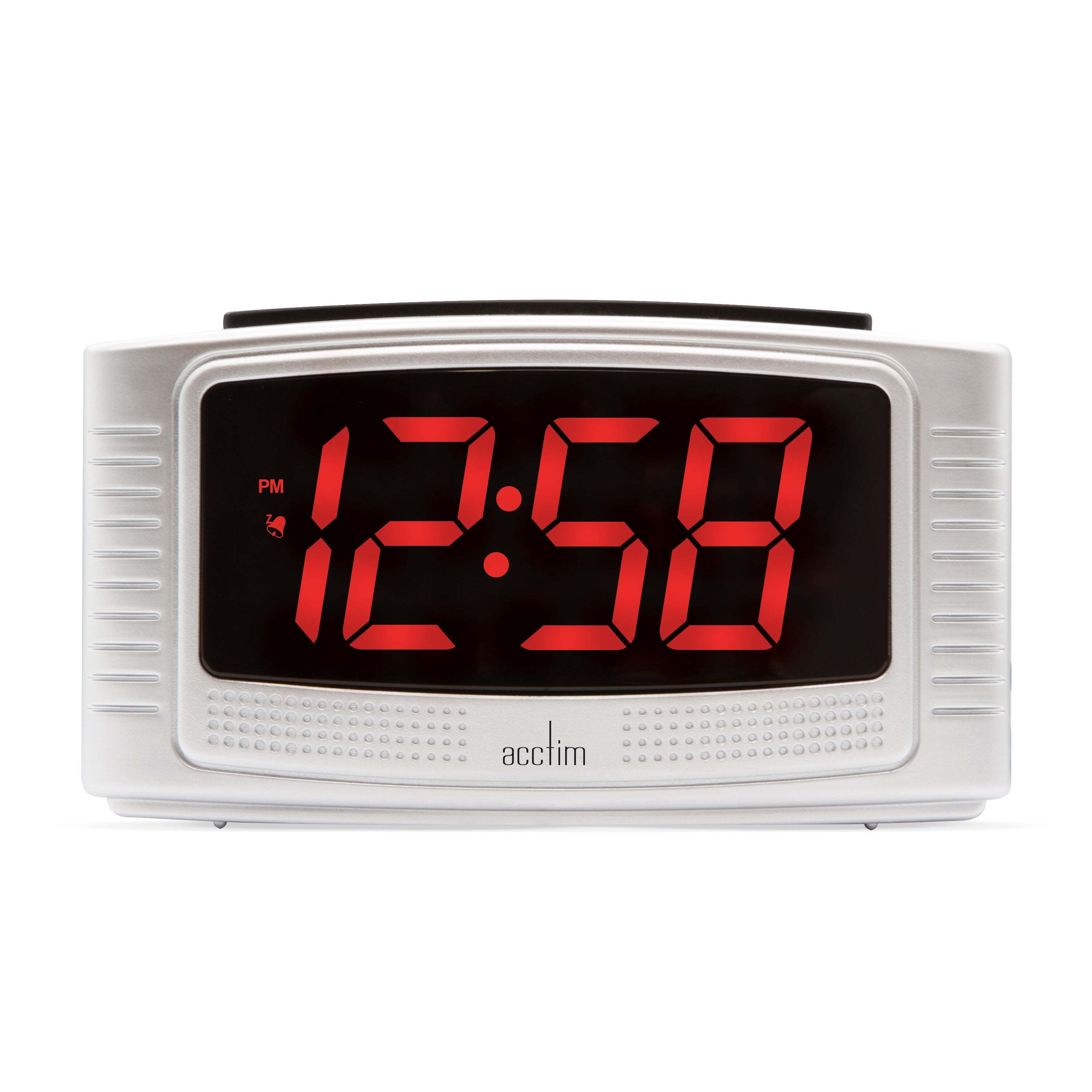 Acctim Vina Silver Alarm Clock Silver