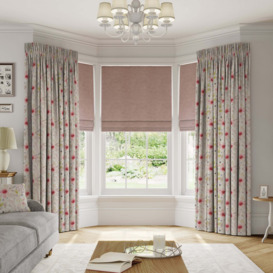 Felicity Made To Measure Curtains Pink/Yellow/Grey