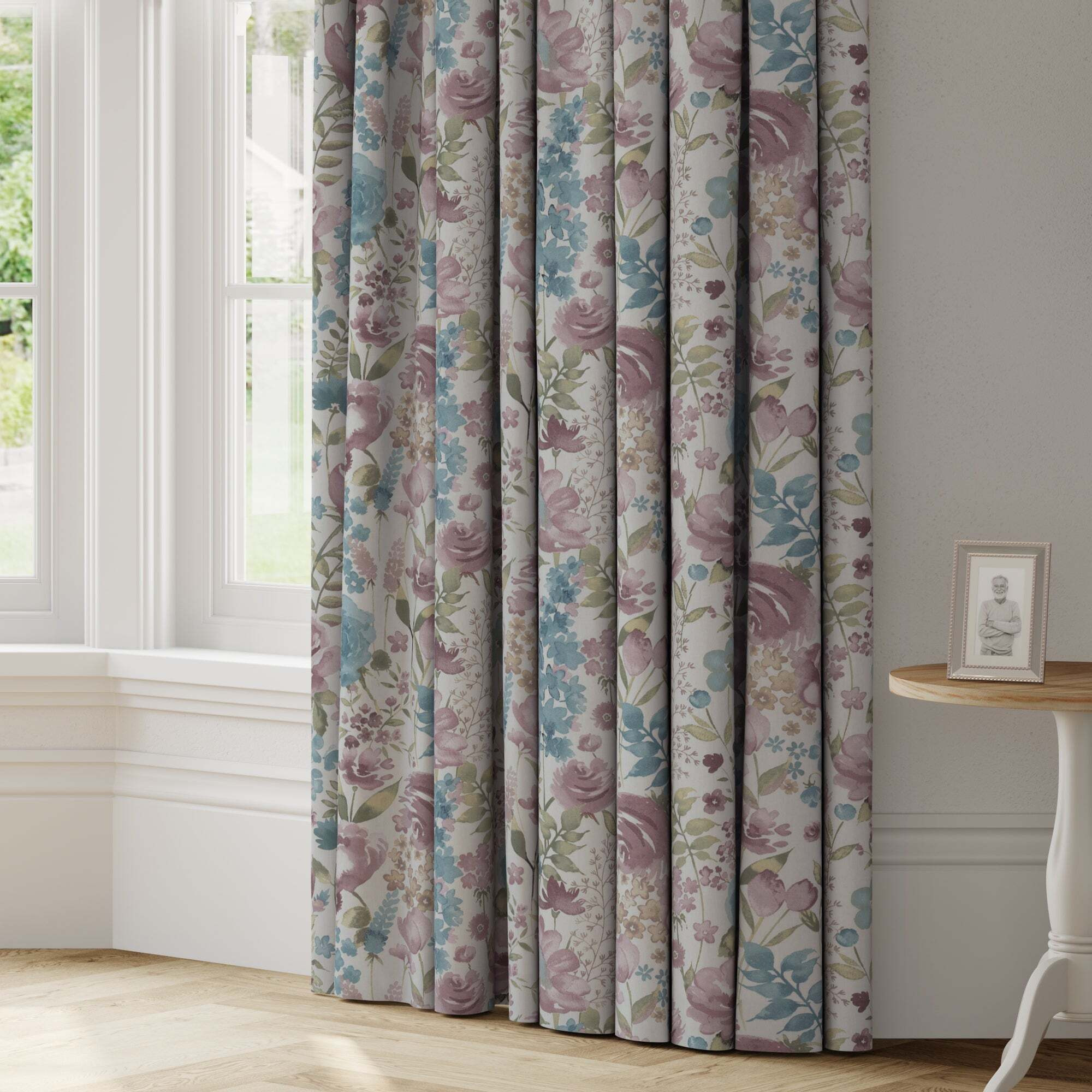 Misty Moors Made to Measure Curtains blue