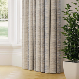 Byron Made to Measure Curtains Blue/Brown/White