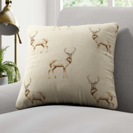 Spey Deers Made to Order Cushion Cover Brown
