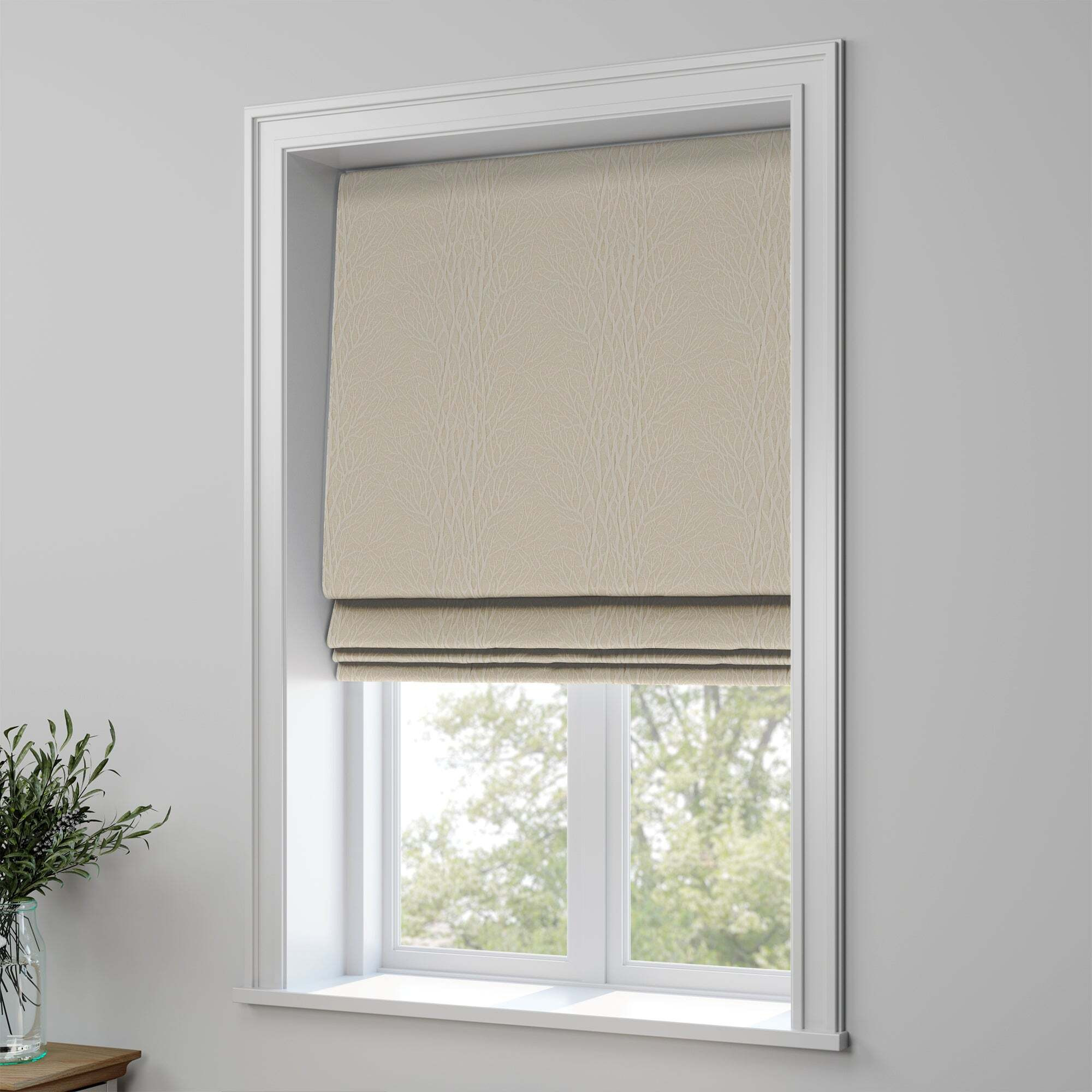 Linford Made to Measure Roman Blind Linford Smooth Stone
