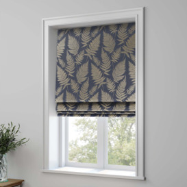 Affinis Made to Measure Roman Blind Blue/Yellow