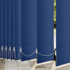 Rianna Made to Measure Vertical Blind Navy Blue