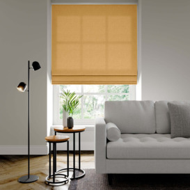 Bronte Recycled Polyester Made to Measure Roman Blind Bronte Ochre
