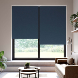 Althea Blackout Made to Measure Roller Blind Althea Navy