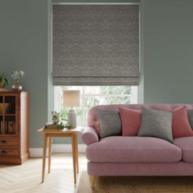 William Morris At Home Strawberry Thief Tonal Made To Measure Roman Blind Grey