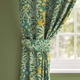 William Morris At Home Woodland Weeds Made To Order Tieback Green/Yellow