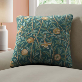 William Morris At Home Bird & Pomegranate Made To Order Cushion Cover Blue/Green
