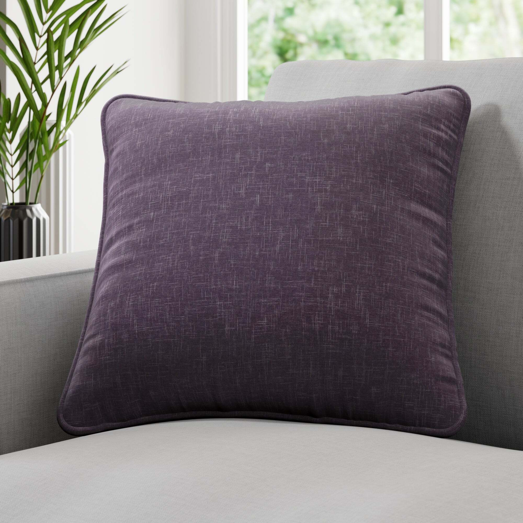 Tone Made to Order Fire Retardant Cushion Cover Purple