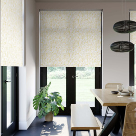 Sweet Pea Flame Retardant Daylight Made to Measure Roller Blind Yellow