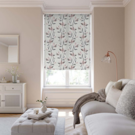 Lily Flame Retardant Daylight Made to Measure Roller Blind Beige/White/Grey