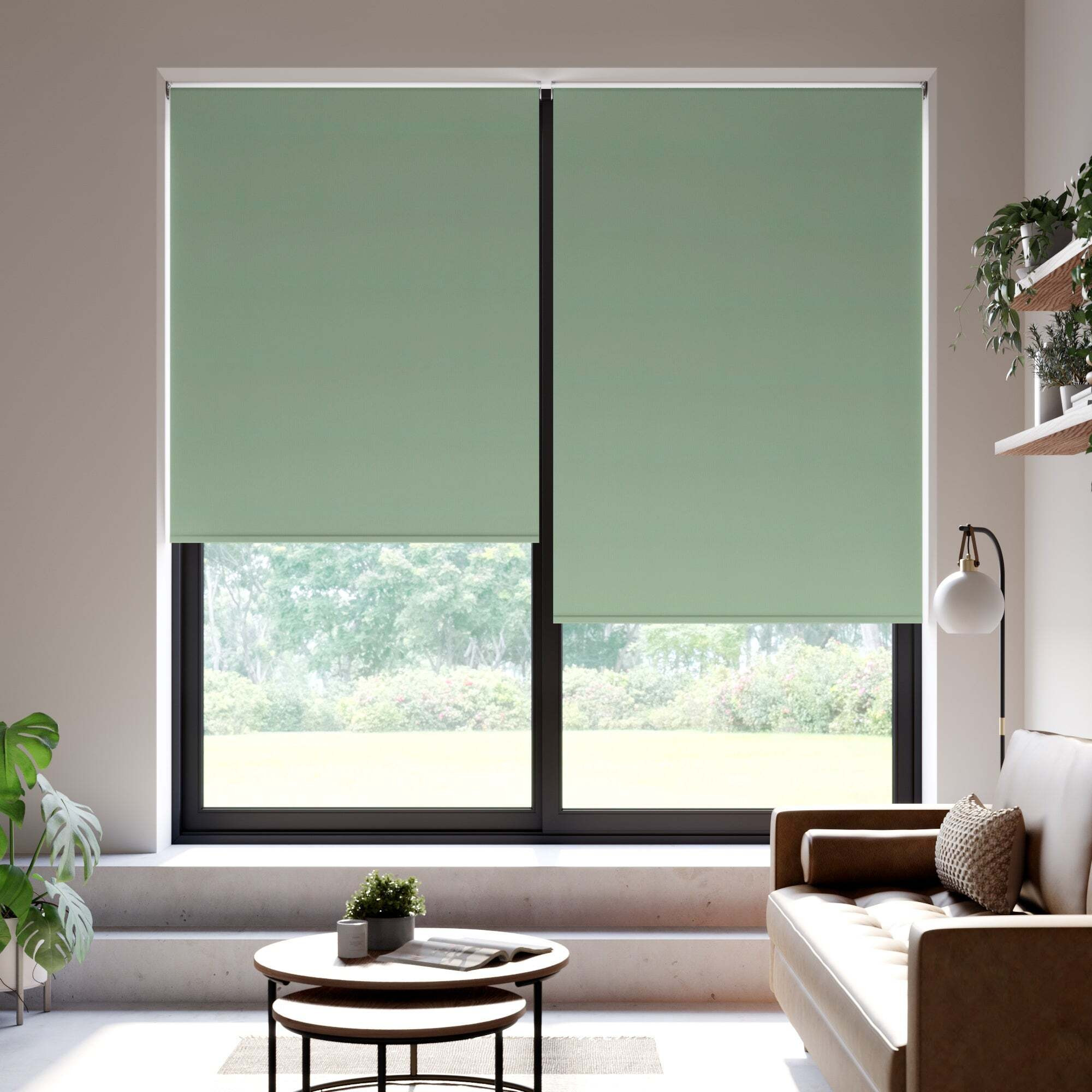 Eclipse Blackout Made to Measure Roller Blind Green