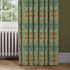 William Morris At Home Garden Made to Measure Curtains Green/Orange/Yellow
