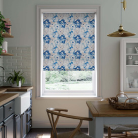 Mallow Made to Measure Daylight Roller Blind Blue/Brown