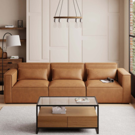 Modular Arne Tan 3 Seater Sofa Tan