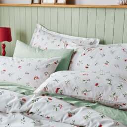 Margo Floral 144 Thread Count 100% Cotton Duvet Cover & Pillowcase Set - thumbnail 5